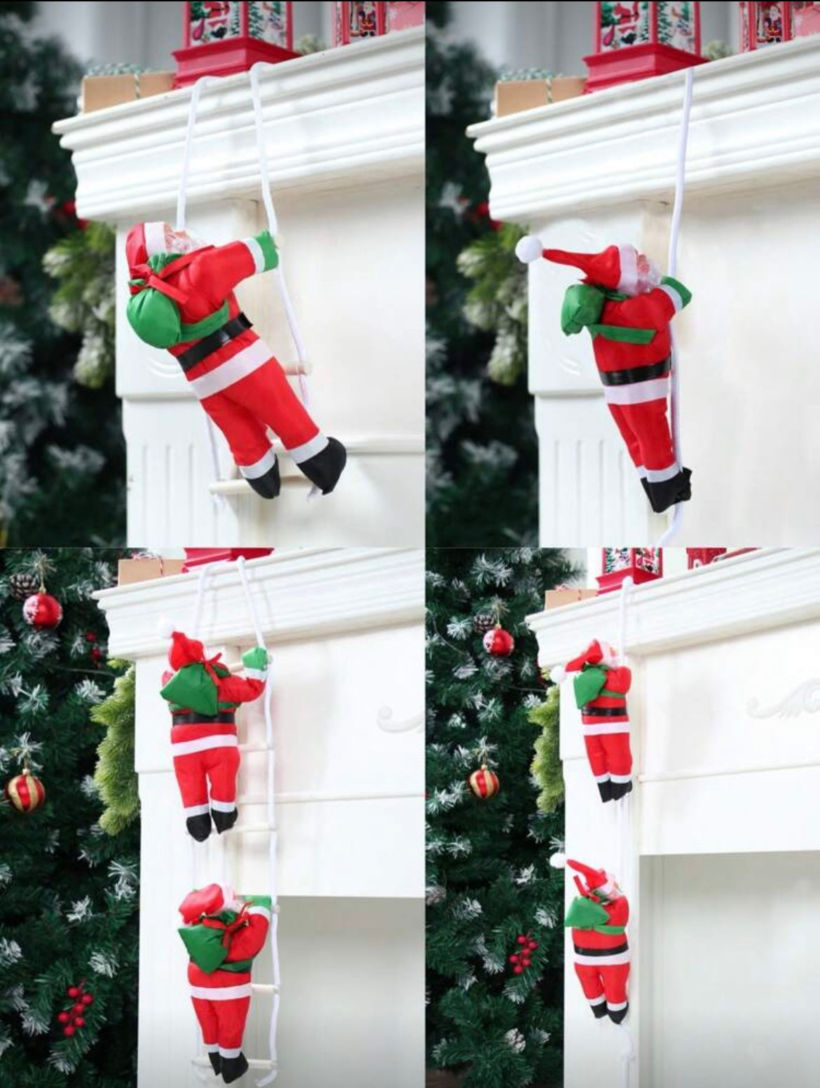 climbing santa claus