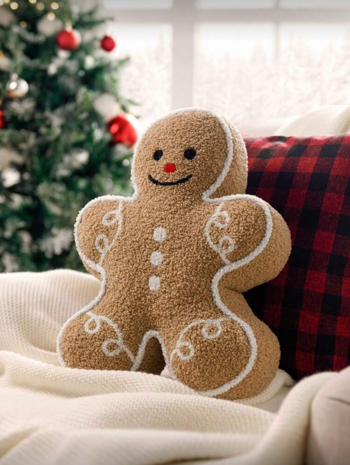 gingerbread man cushion