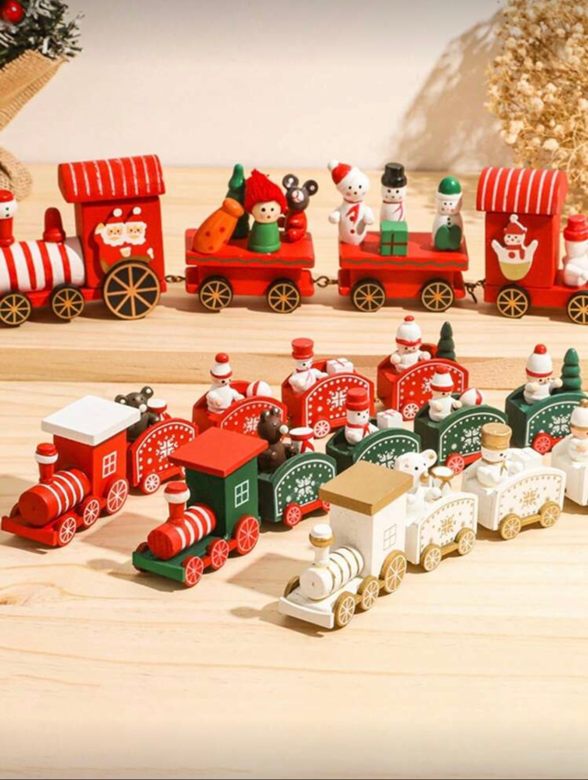 wooden train figure