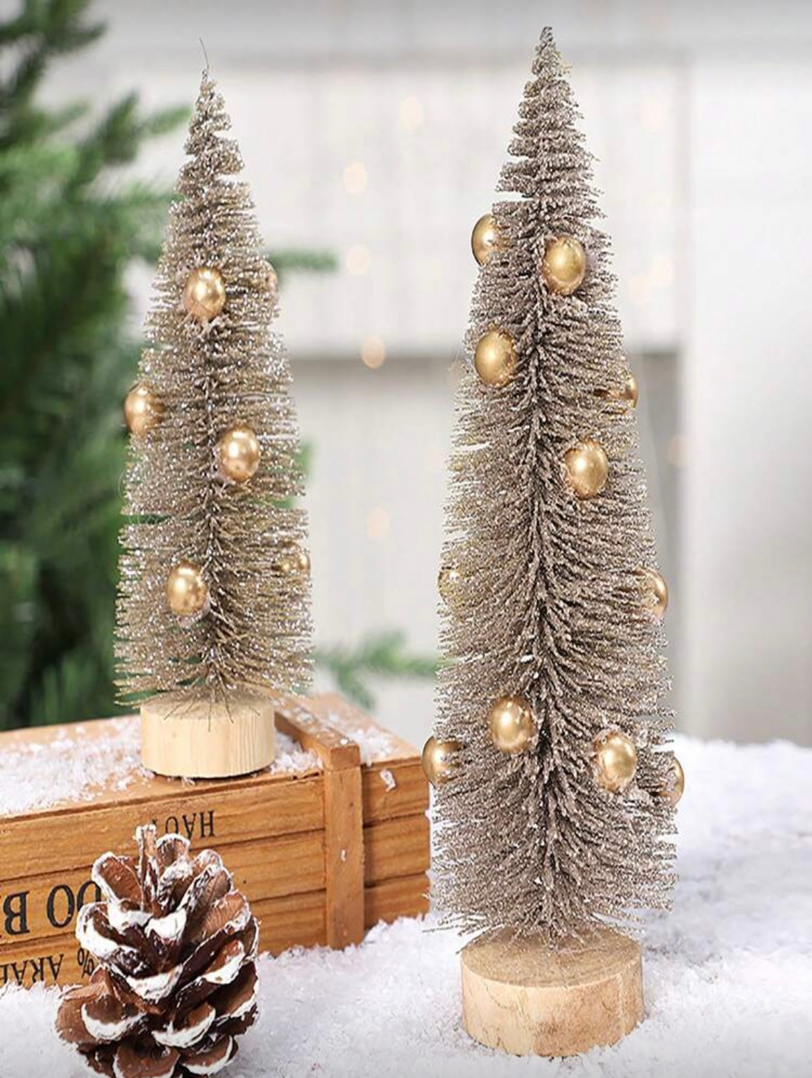 miniature artificial christmas trees
