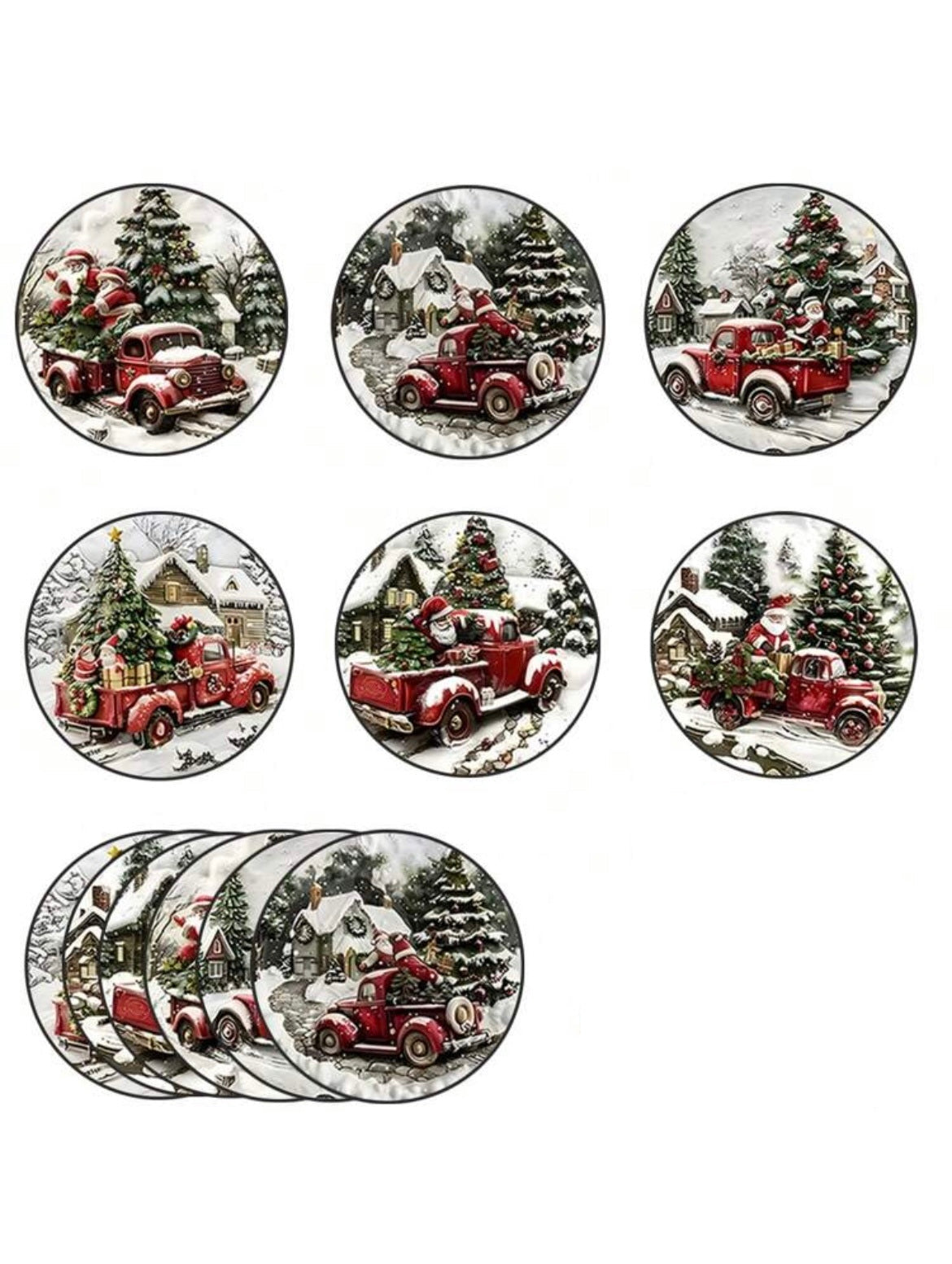 christmas style coasters