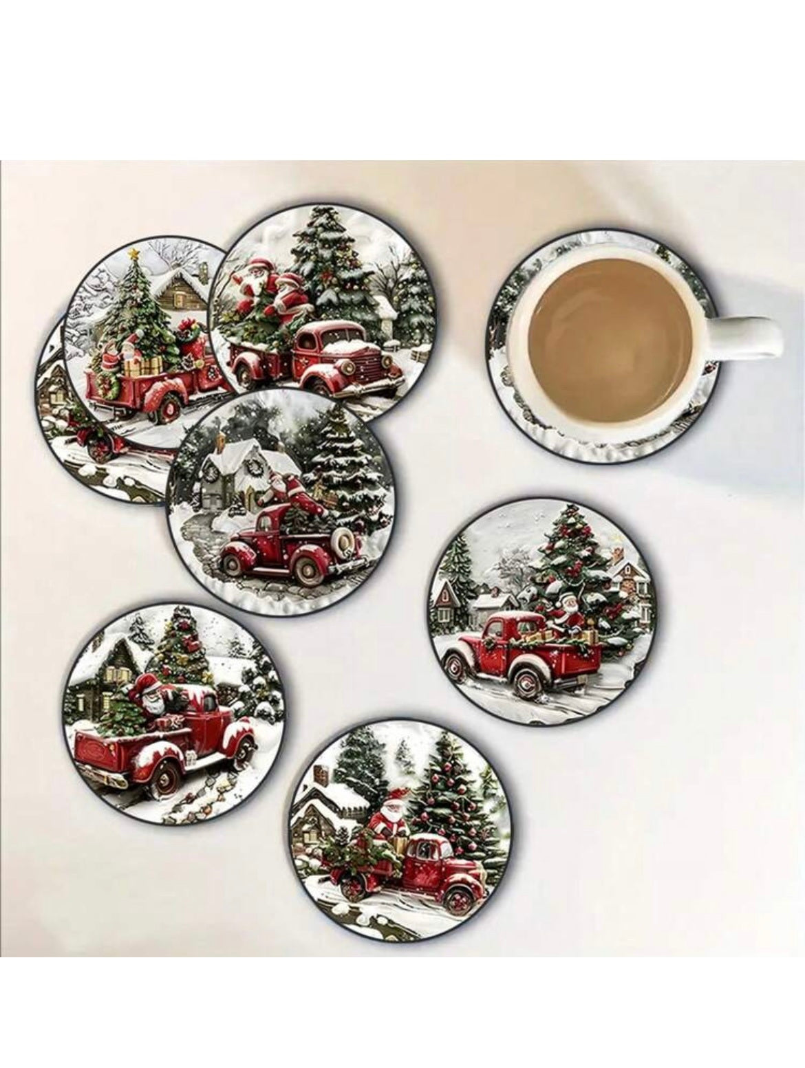 christmas style coasters