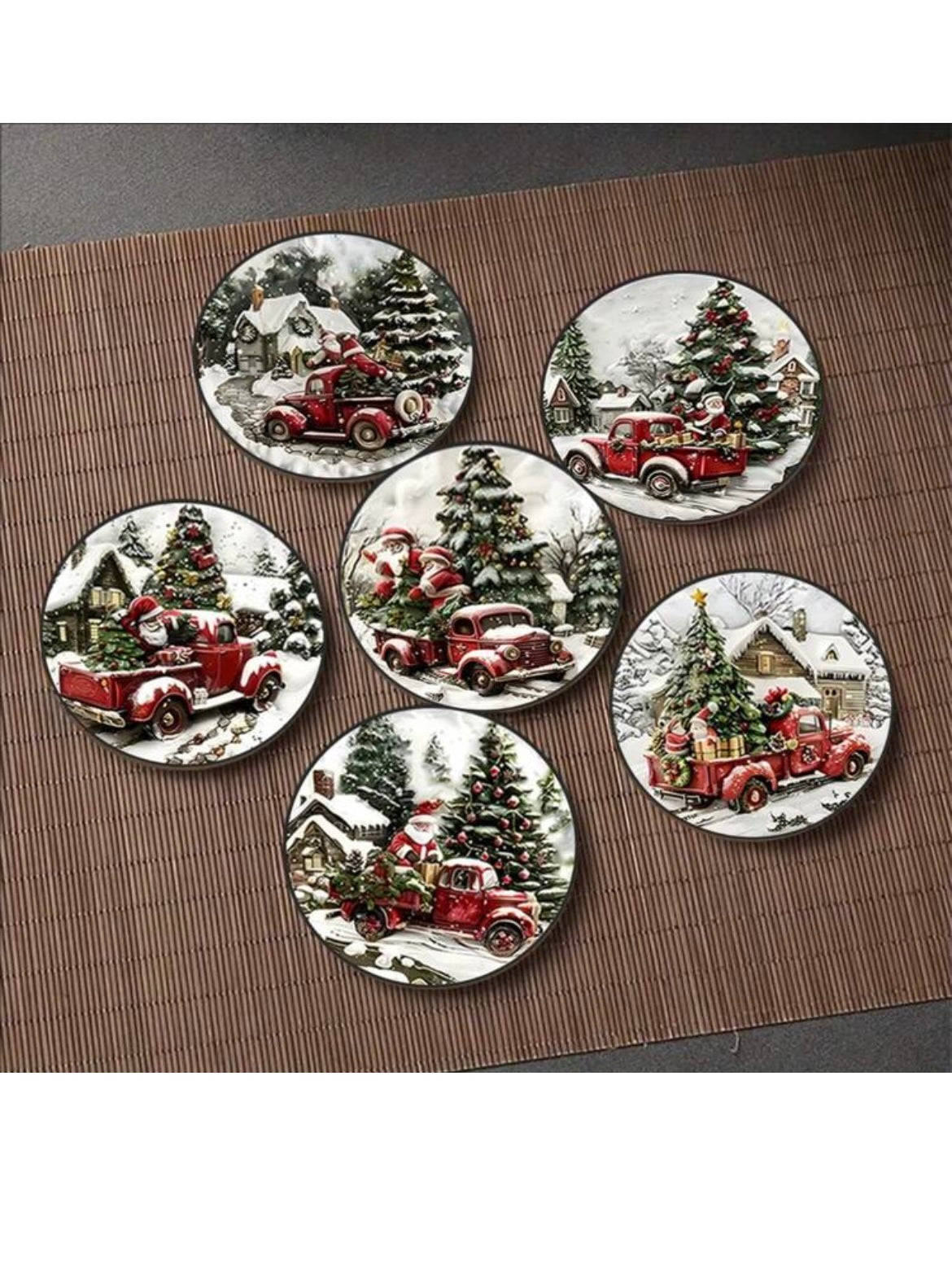 christmas style coasters