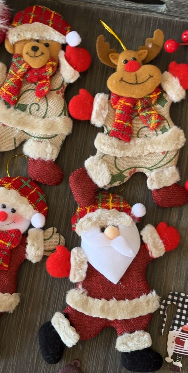 christmas tree pendant dolls big size (4 pcs)