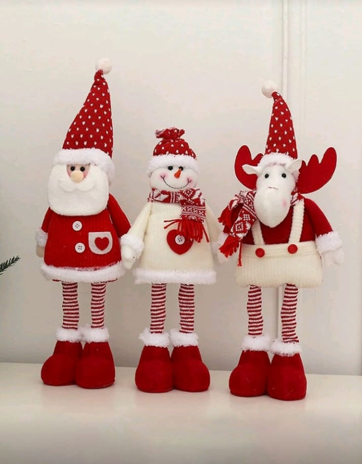 Adjustable length Christmas figure dolls