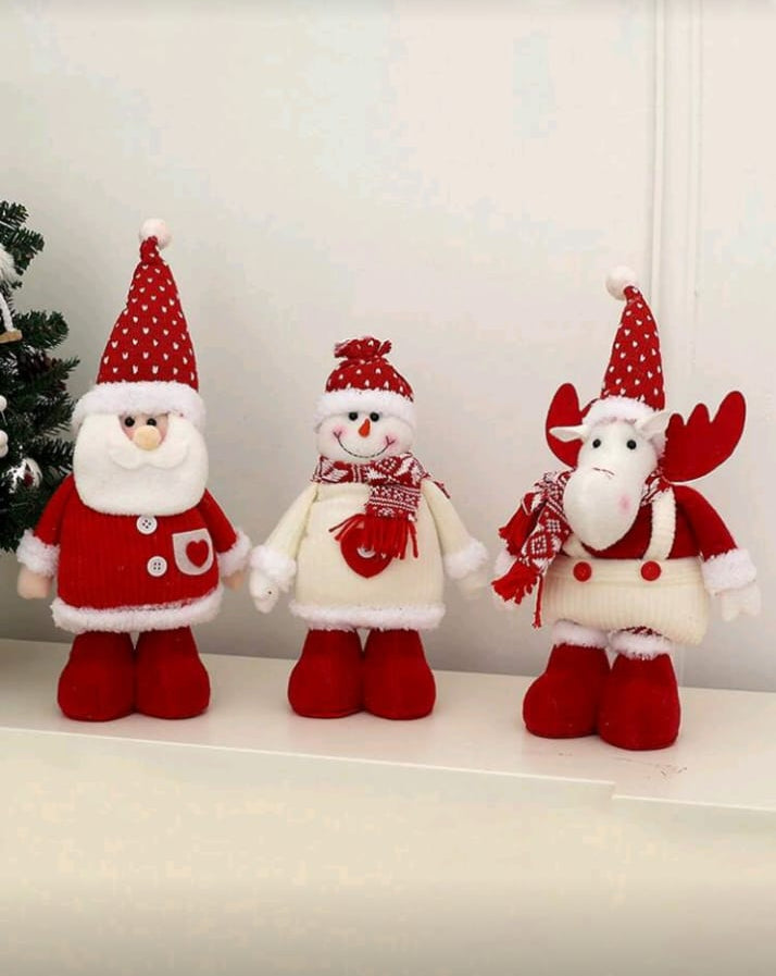 Adjustable length Christmas figure dolls